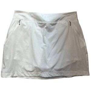 Calvin Klein Performance Women's Golf Skort Stretch Size S White Pockets Tennis